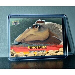 2015 Upper Deck Dinosaurs Edmontosaurus Extinction Red Parallel #34 Card